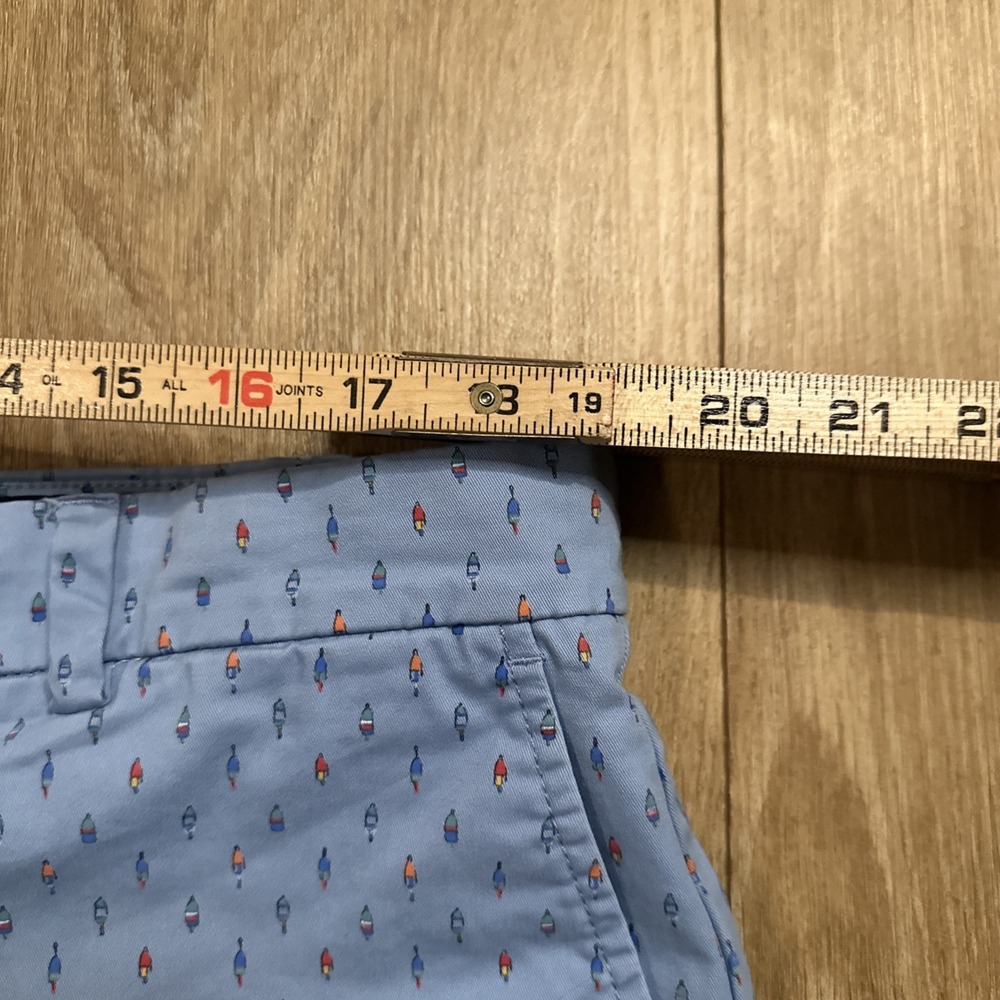 Vineyard Vines Men's Breaker Shorts Blue Print All Over Chino Beach Preppy 38 - Picture 7 of 10